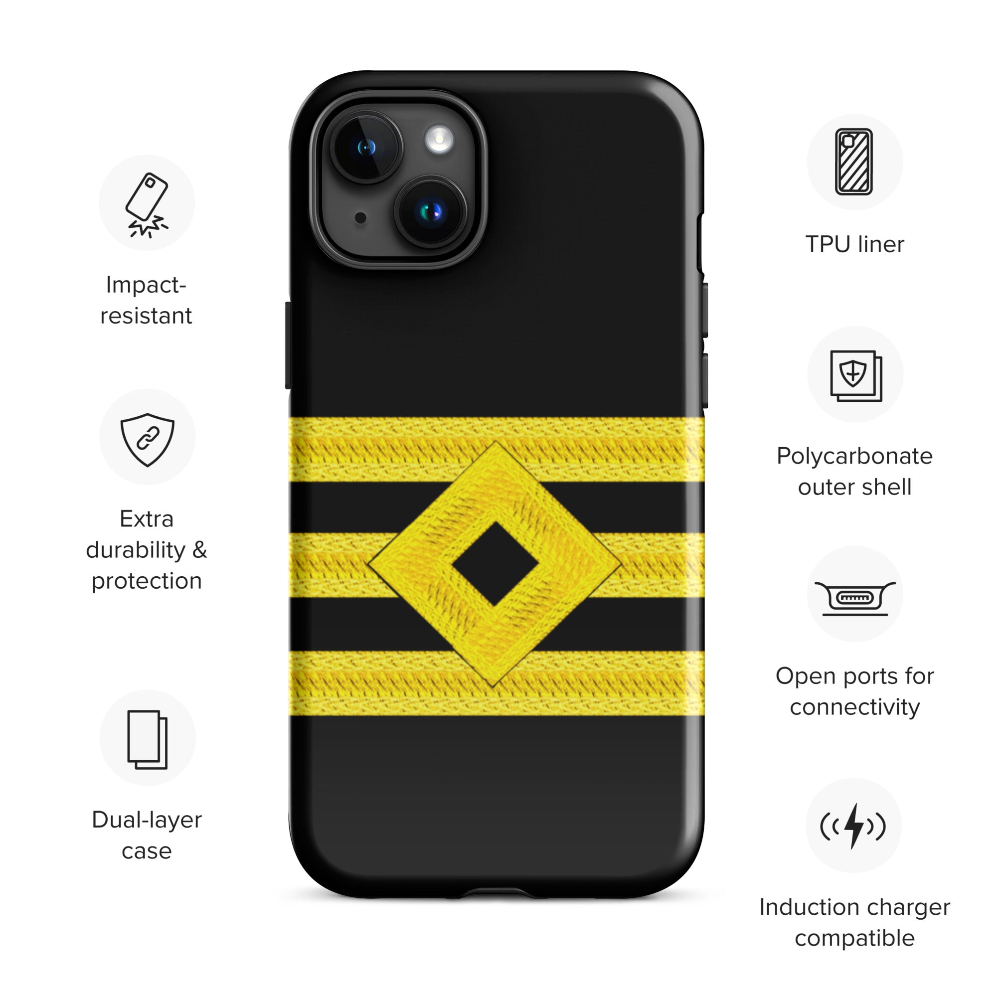 Chief Officer iPhone Case (choose epaulette)