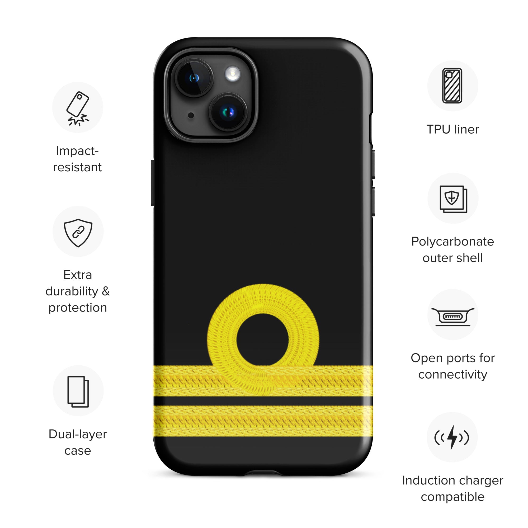 Second Officer iPhone Case (choose epaulette)