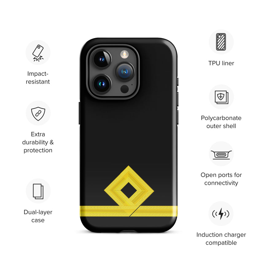 Third Officer iPhone Case (choose epaulette) - IamSEAWOLF shop