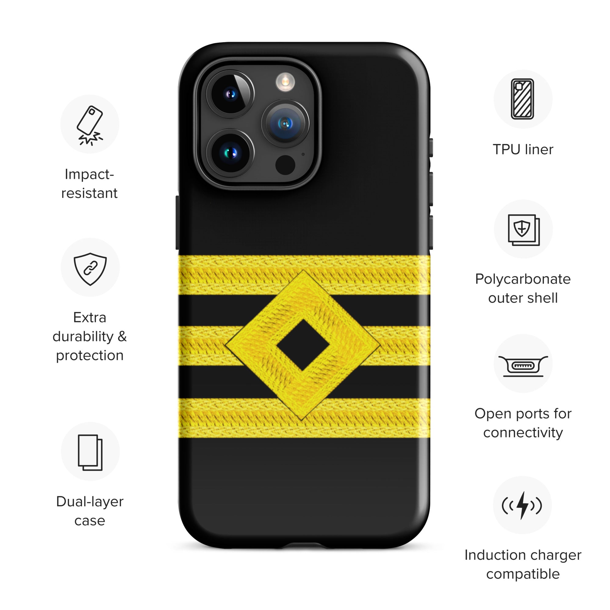 Chief Officer iPhone Case (choose epaulette)