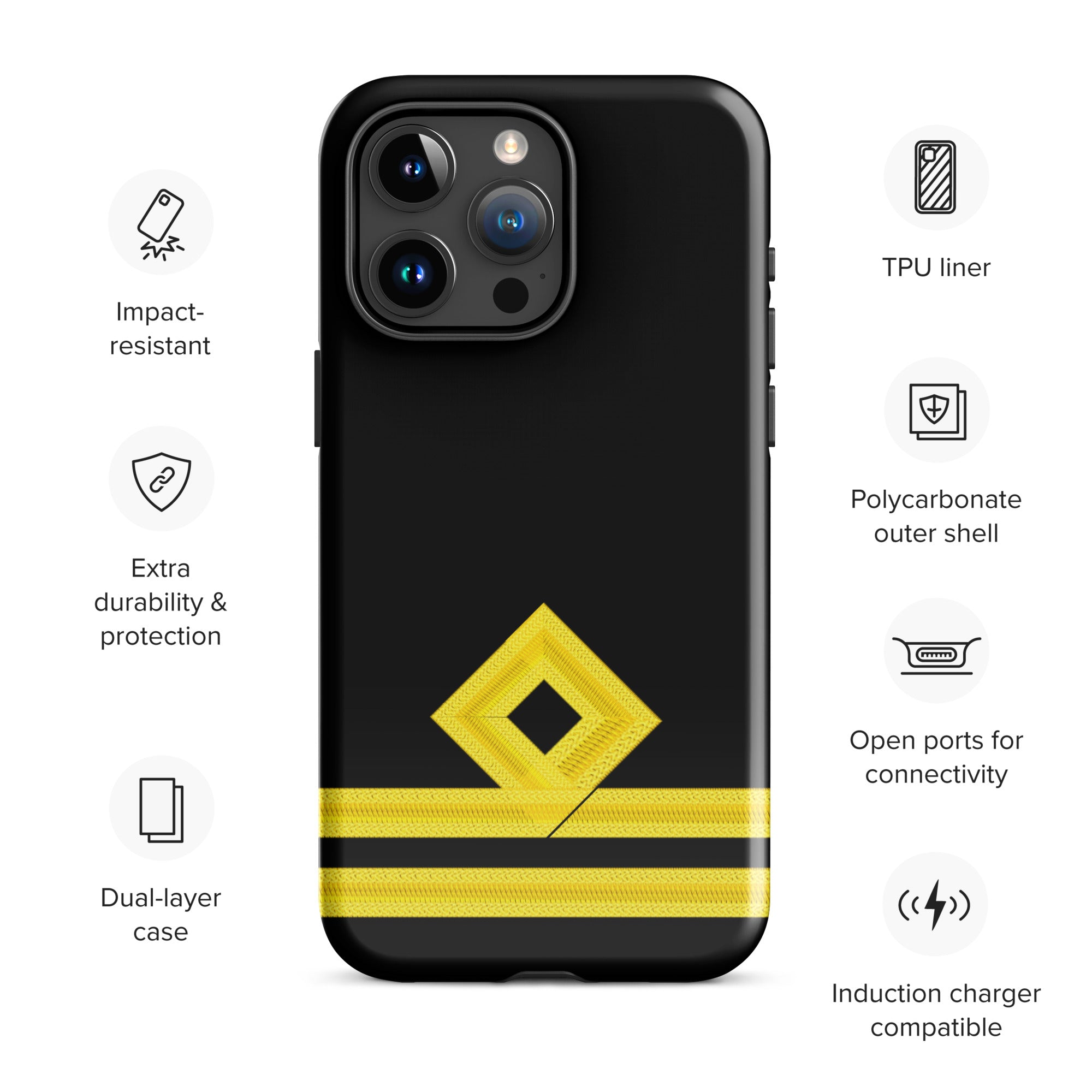 Second Officer iPhone Case (choose epaulette)