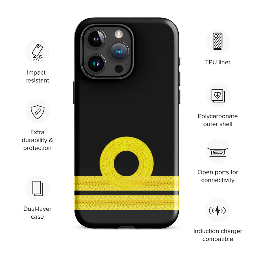 Second Officer iPhone Case (choose epaulette) - IamSEAWOLF shop