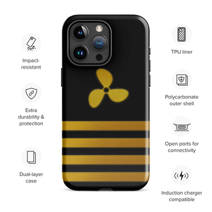 iPhone case propeller and stripes - IamSEAWOLF shop