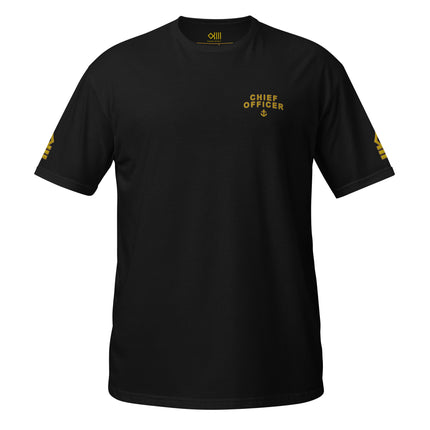 Chief Officer t-shirt with embroidery (Rhombus epaulettes)