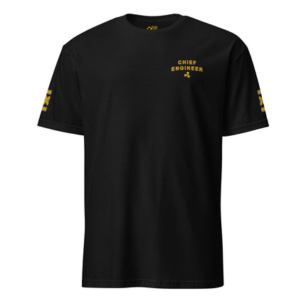 Chief Engineer uniform T-shirt with left chest and sleeves embroidery. - IamSEAWOLF shop