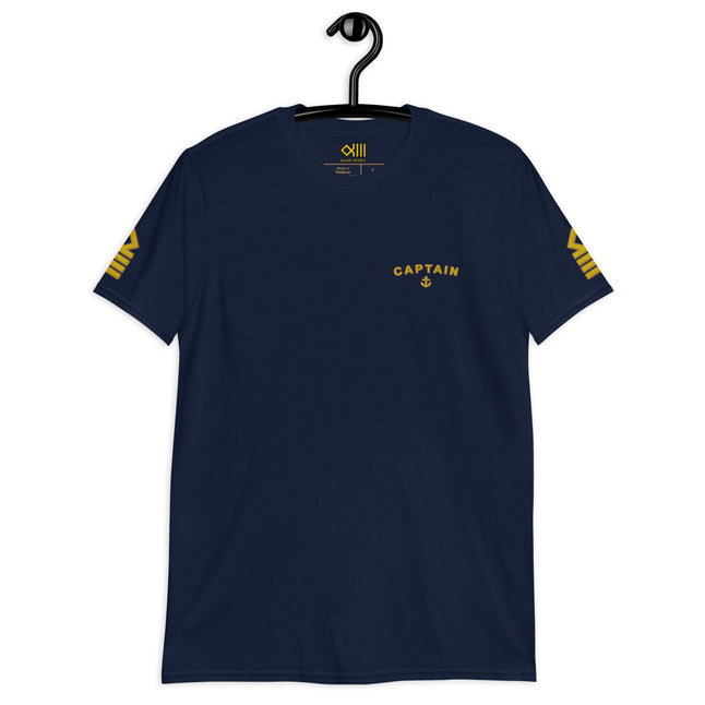 Captain T-Shirt with Embroidery. (Rhombus epaulettes)