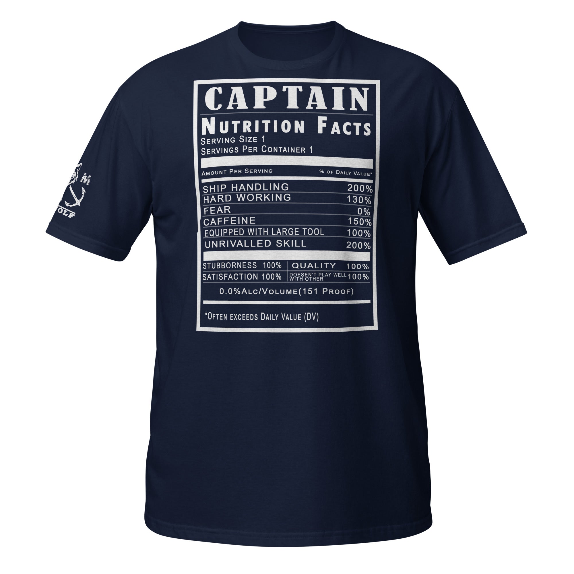 Shirt Captain Nutrition Facts