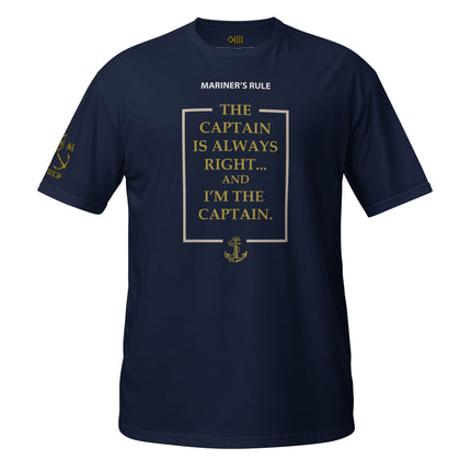 Shirt for Captain Mariners rules.