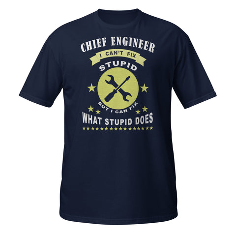 Short-Sleeve T-Shirt CHIEF ENGINEER - IamSEAWOLF shop