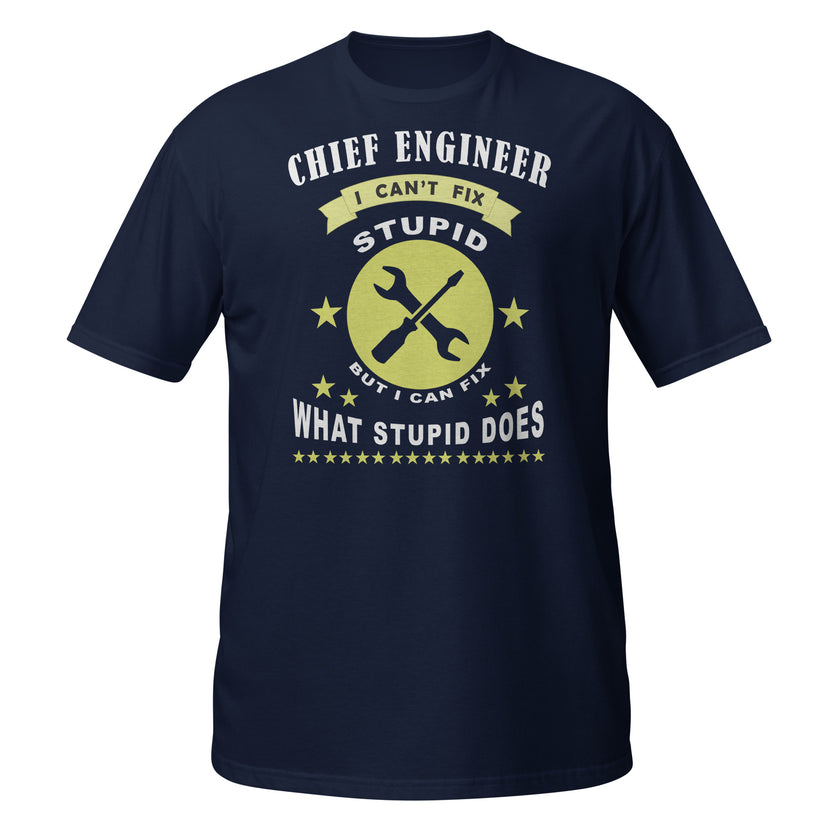 Short-Sleeve T-Shirt CHIEF ENGINEER - IamSEAWOLF shop