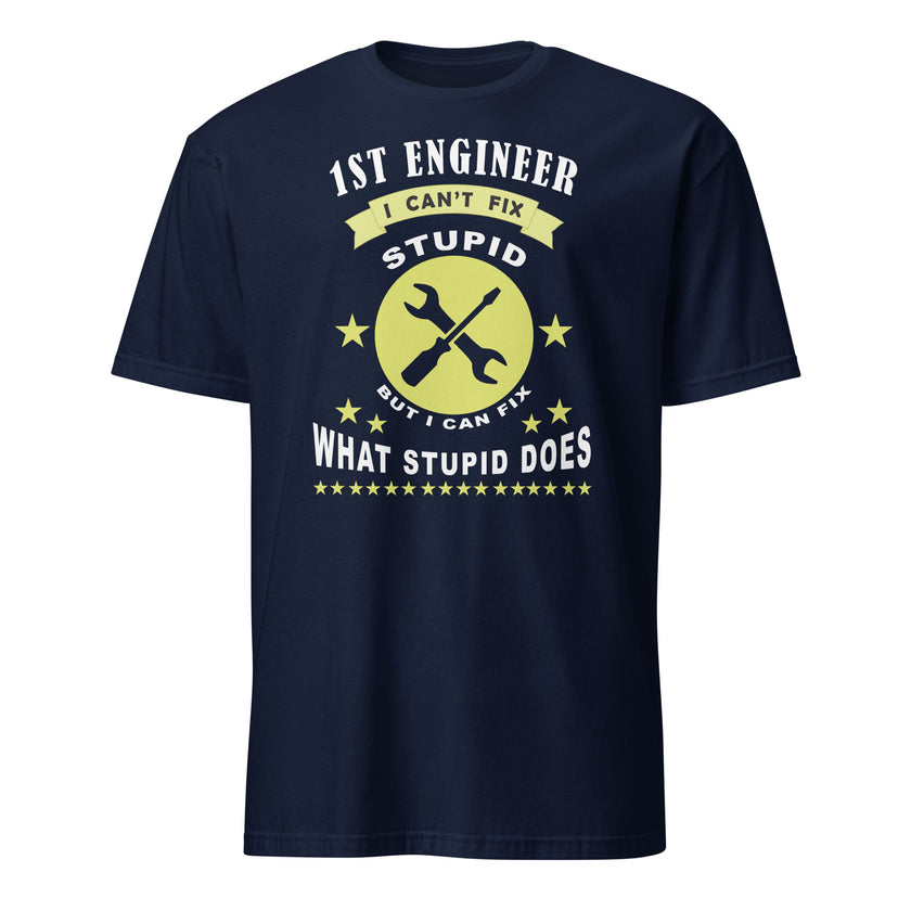 Short-Sleeve T-Shirt 1ST ENGINEER - IamSEAWOLF shop