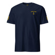 Captain T-shirt left chest and sleeves embroidery (Choose epaulettes type)