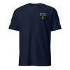 2OFF T-shirt left chest and sleeves embroidery (Choose epaulettes style)