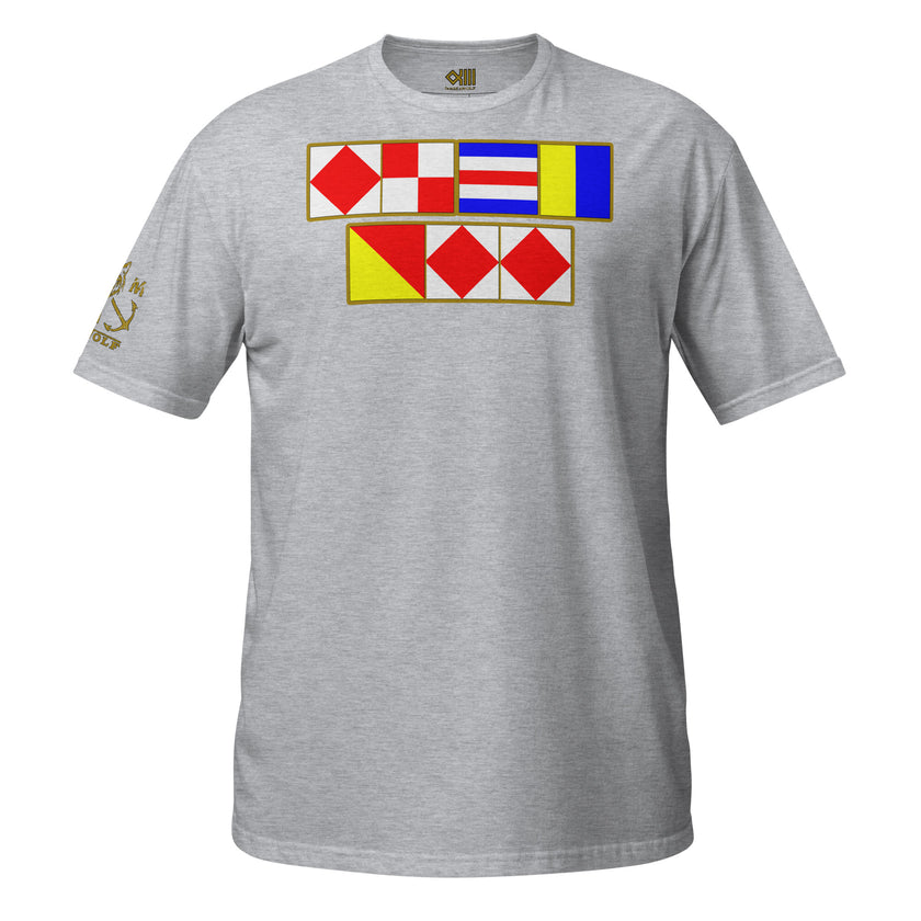T-Shirt with signal flags fuck off. - IamSEAWOLF shop