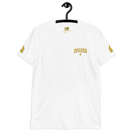 Second Officer T-Shirt with embroidery (Choose epaulettes style)