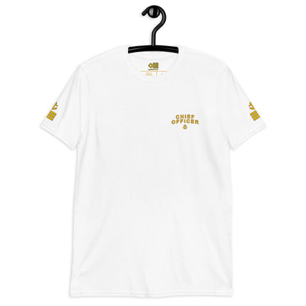 Chief Officer t-shirt with embroidery (Anchor & 3 stripes)