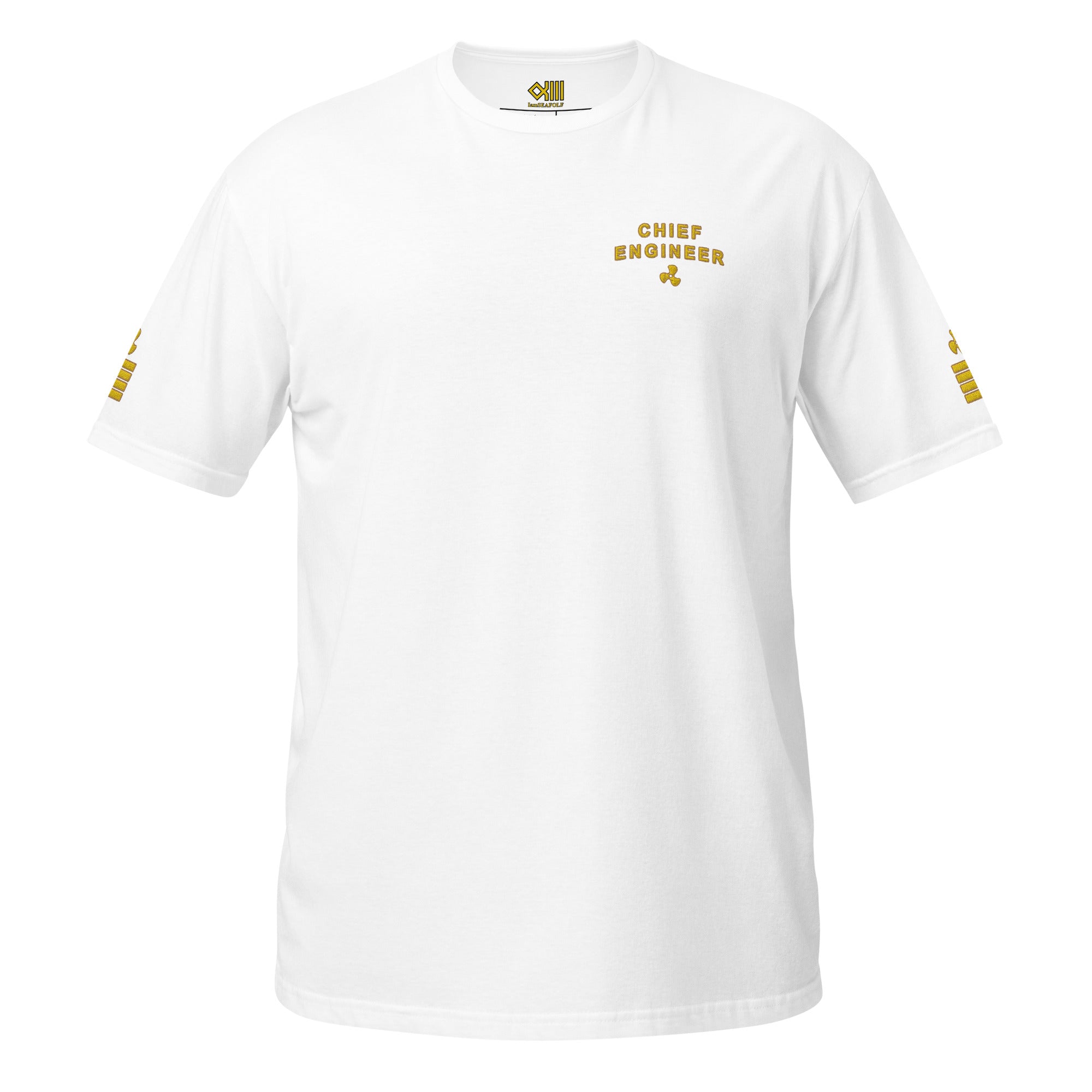 T-shirt with embroidery Chief Engineer (Choose epaulettes style)