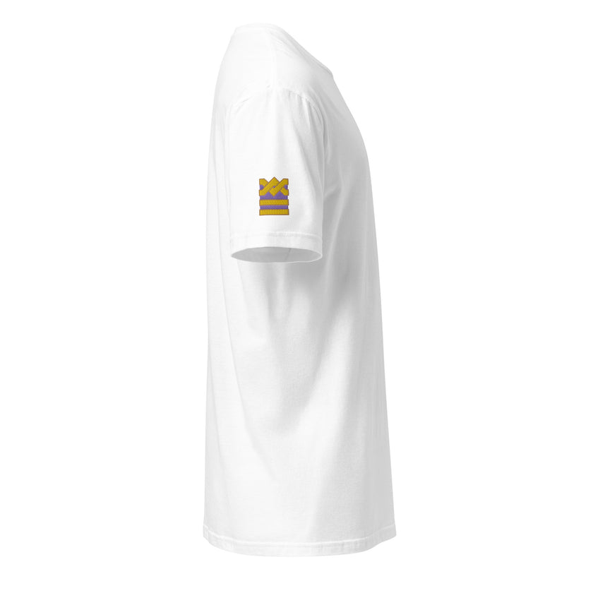 Chief Engineer uniform T-shirt with left chest and sleeves embroidery. - IamSEAWOLF shop