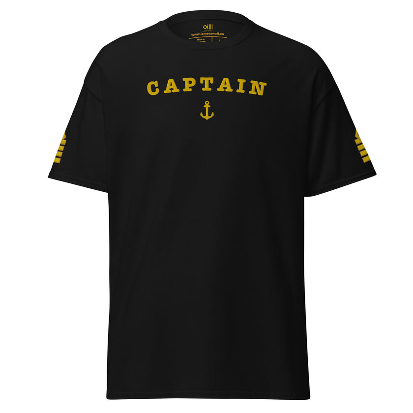 Captain uniform t-shirt with large embroidery - IamSEAWOLF shop