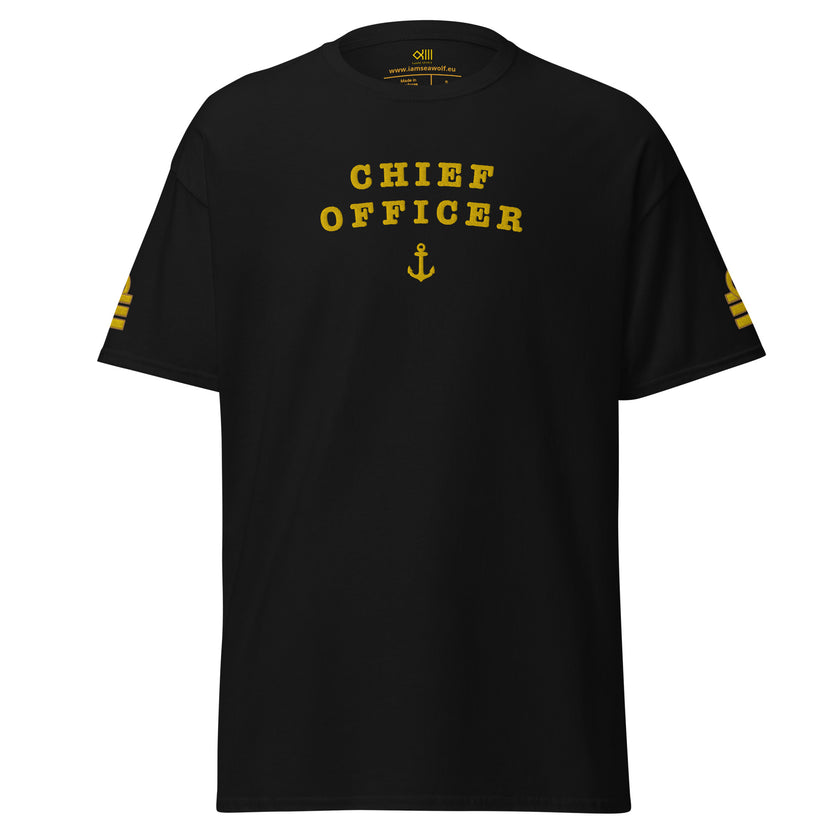 Chief Officer uniform t-Shirt with large embroidery.