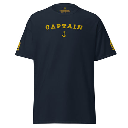 Captain uniform t-shirt with large embroidery - IamSEAWOLF shop