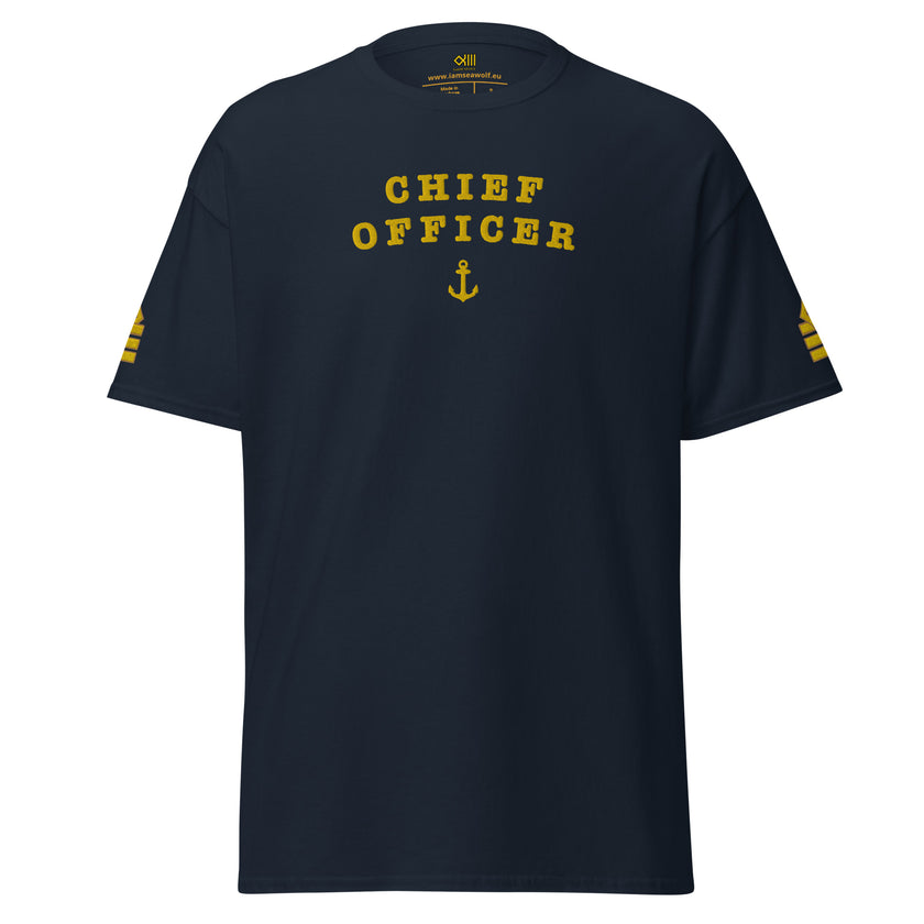 Chief Officer uniform t-Shirt with large embroidery. - IamSEAWOLF shop