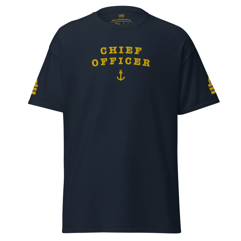 Chief Officer uniform t-Shirt with large embroidery.