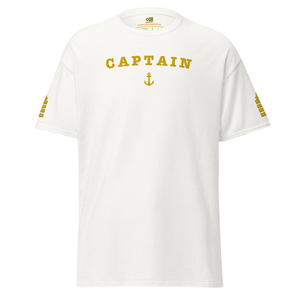 Captain uniform t-shirt with large embroidery - IamSEAWOLF shop