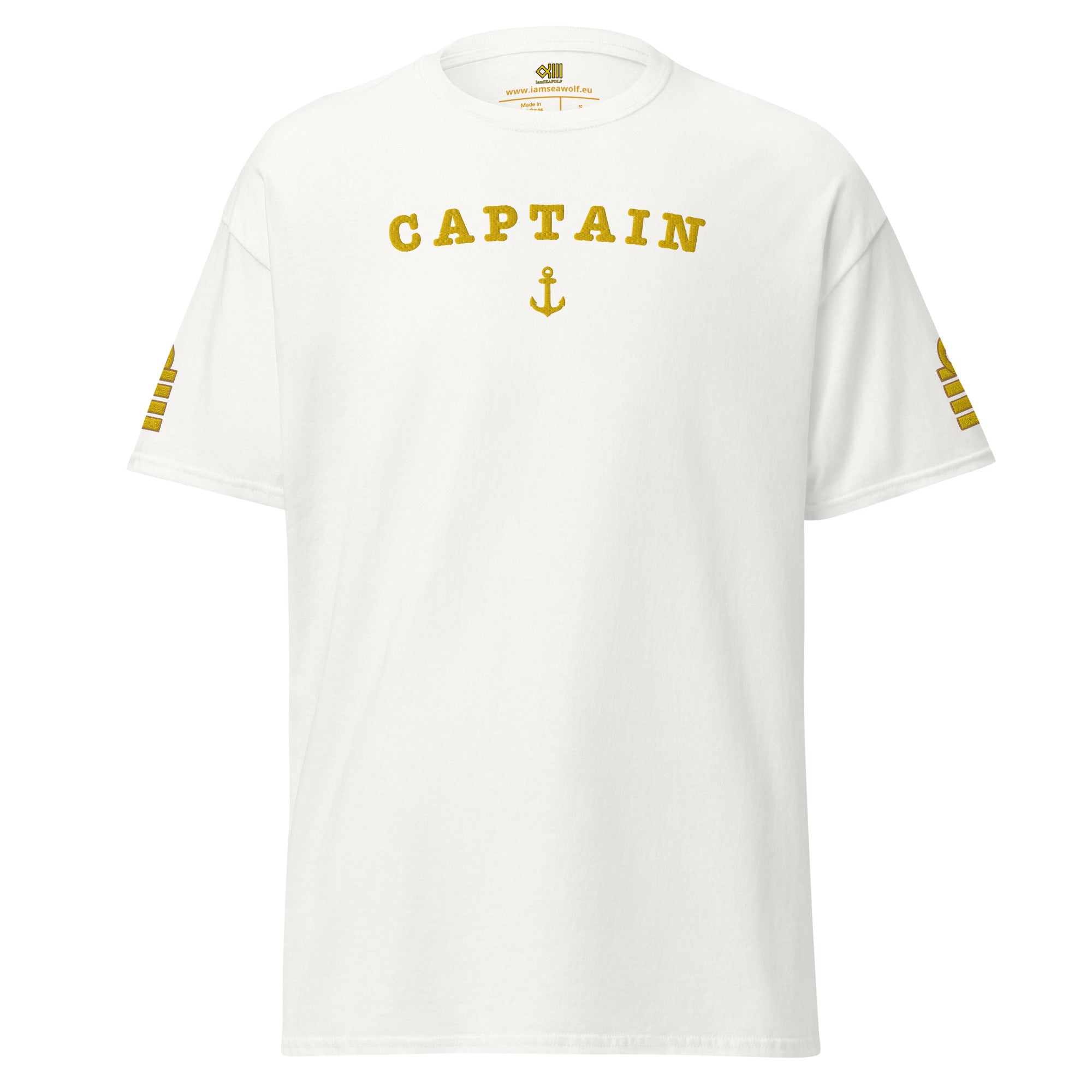 Captain uniform t-shirt with large embroidery