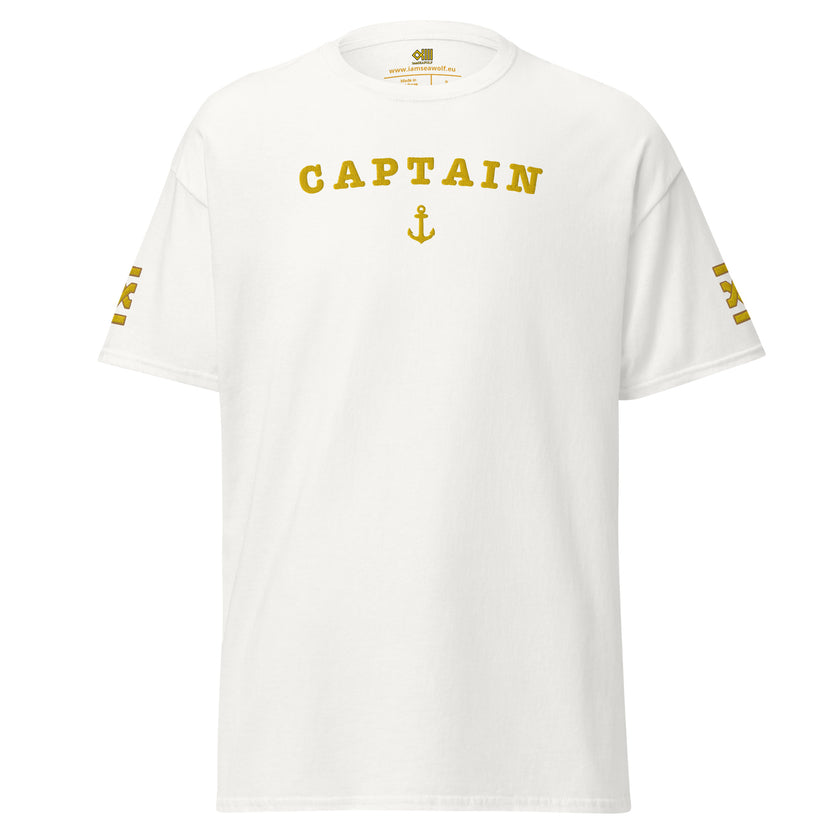 Camiseta de uniforme de capitán con bordado grande