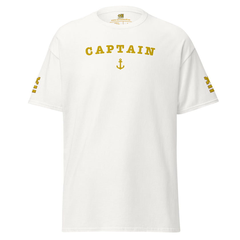 Camiseta de uniforme de capitán con bordado grande
