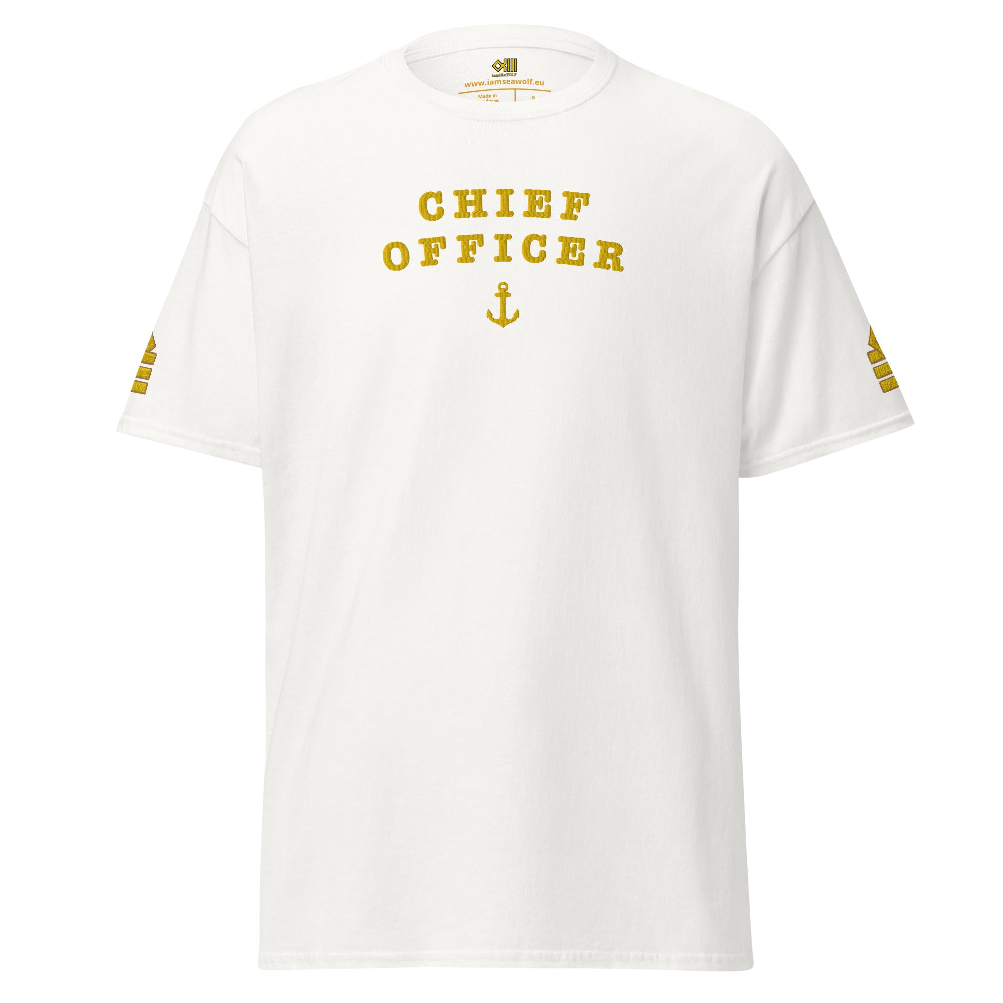 Chief Officer uniform t-Shirt with large embroidery.