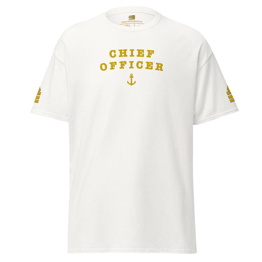 Chief Officer uniform t-Shirt with large embroidery.