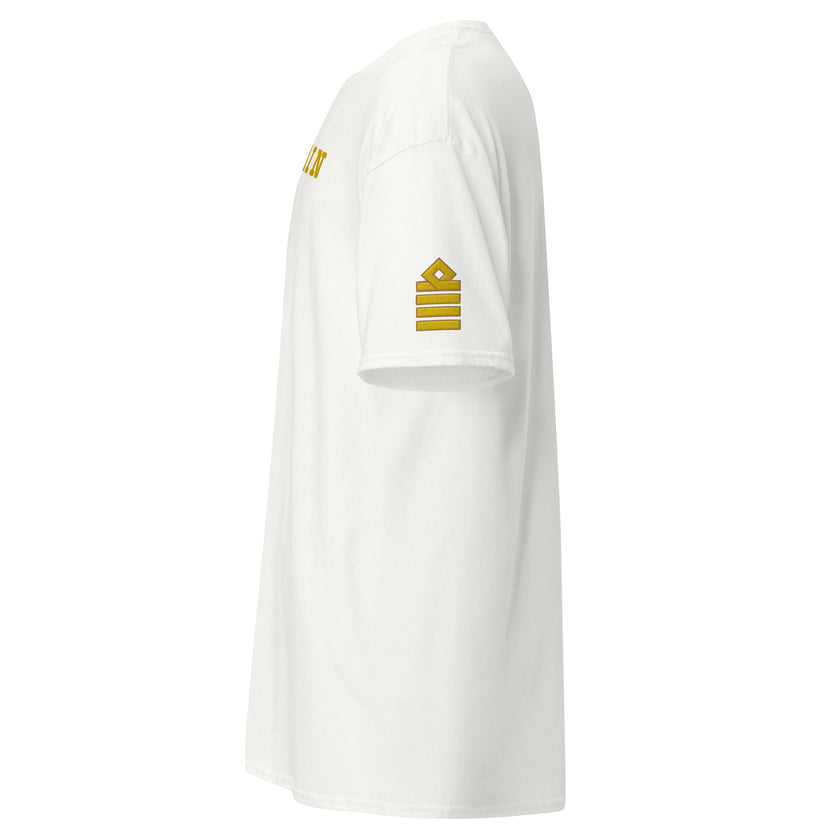 Captain uniform t-shirt with large embroidery - IamSEAWOLF shop