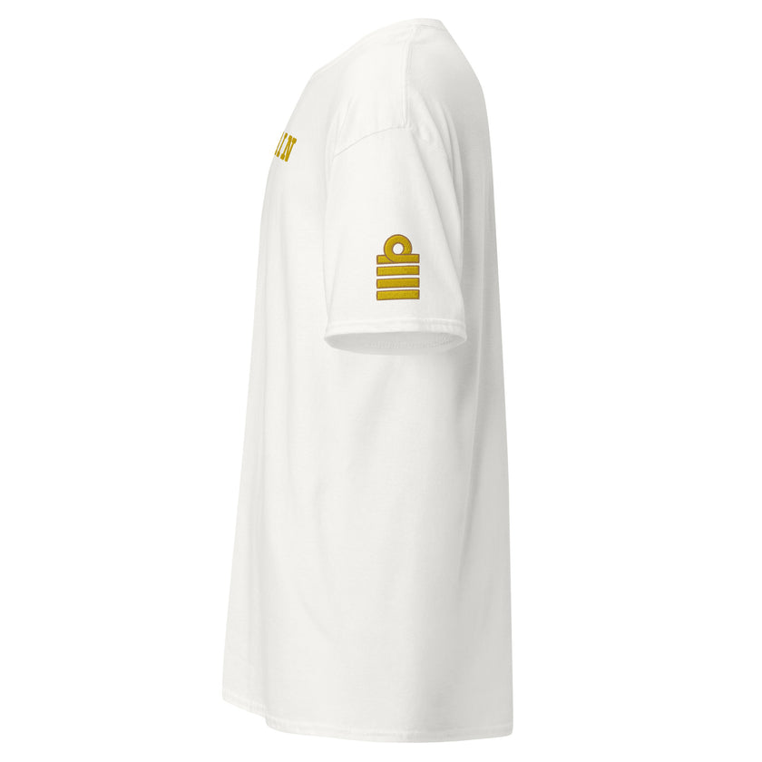Captain uniform t-shirt with large embroidery - IamSEAWOLF shop