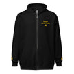Chief Engineer zip hoodie with embroidered rank and sleeve epaulettes