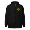 Chief Engineer zip hoodie with embroidered rank and sleeve epaulettes