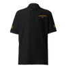 Captain polo shirt left chest and sleeves embroidery (choose epaulette style)