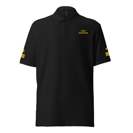 Super Yacht First Engineer polo shirt - IamSEAWOLF shop