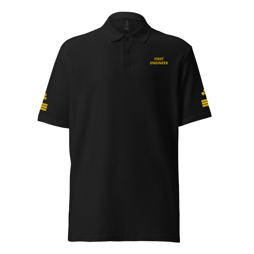 Super Yacht First Engineer polo shirt - IamSEAWOLF shop
