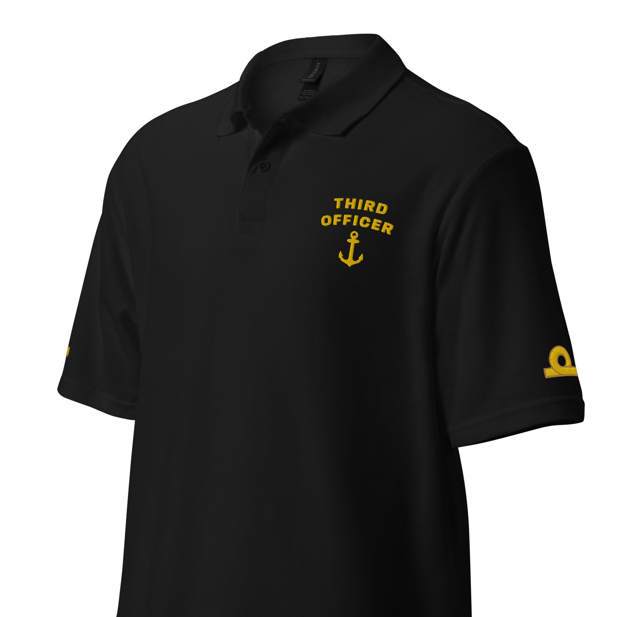Third Officer uniform polo with left chest and sleeves embroidery. - IamSEAWOLF shop