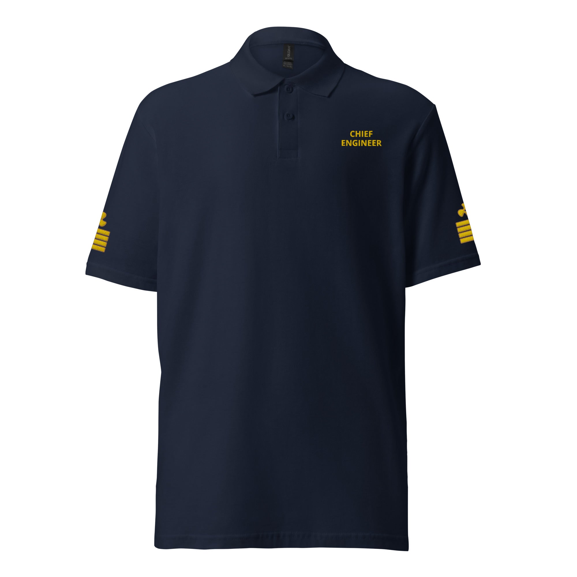 Super Yacht Chief Engineer uniform polo with embroidery. - IamSEAWOLF shop