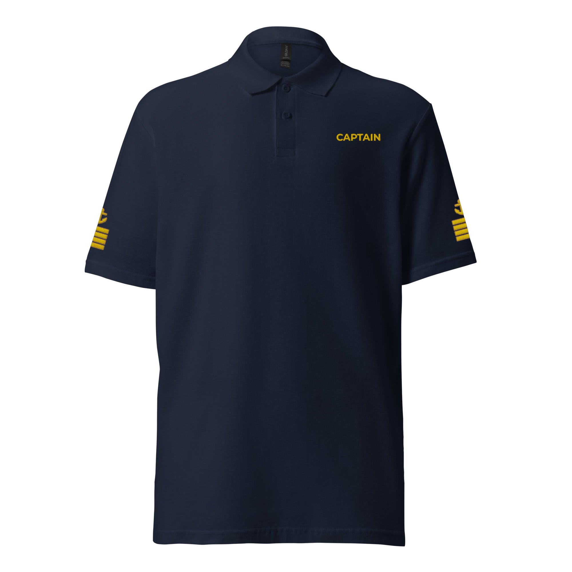 Super Yacht Captain uniform polo with embroidery. - IamSEAWOLF shop