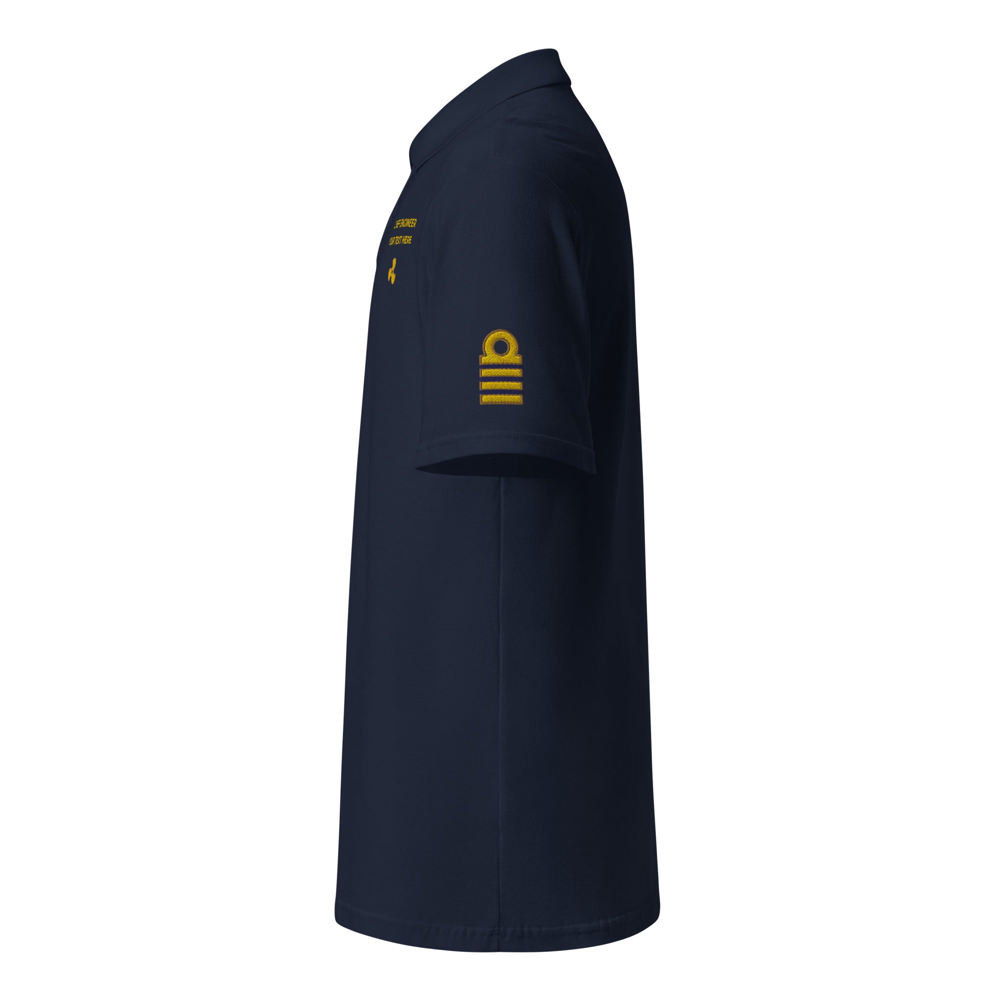 Chief Engineer polo with personalized embroidery (choose epaulettes)