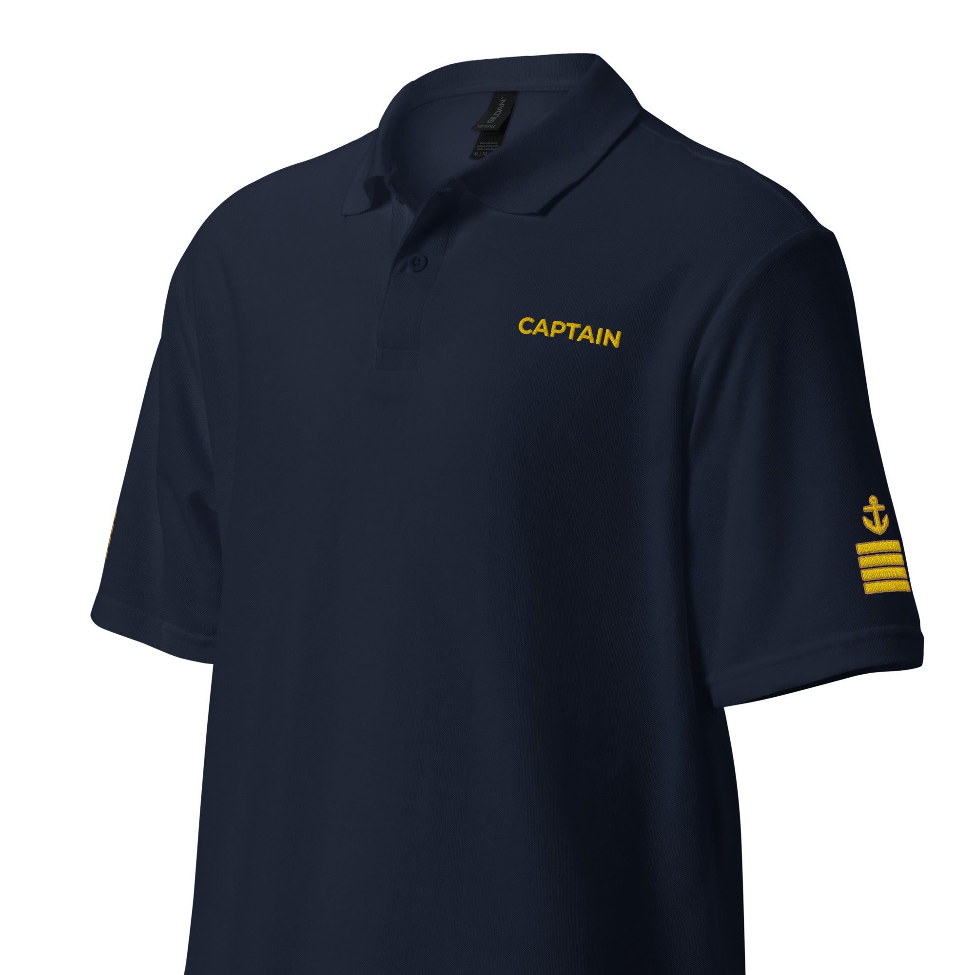 Super Yacht Captain uniform polo with embroidery. - IamSEAWOLF shop