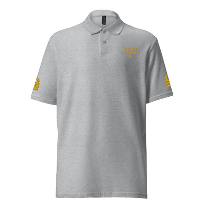 Chief Officer polo shirt with Embroidery. (Rhombus epaulettes)