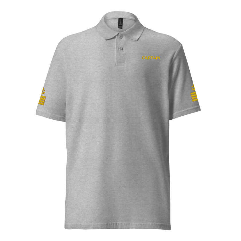 Super Yacht Captain uniform polo with embroidery. - IamSEAWOLF shop