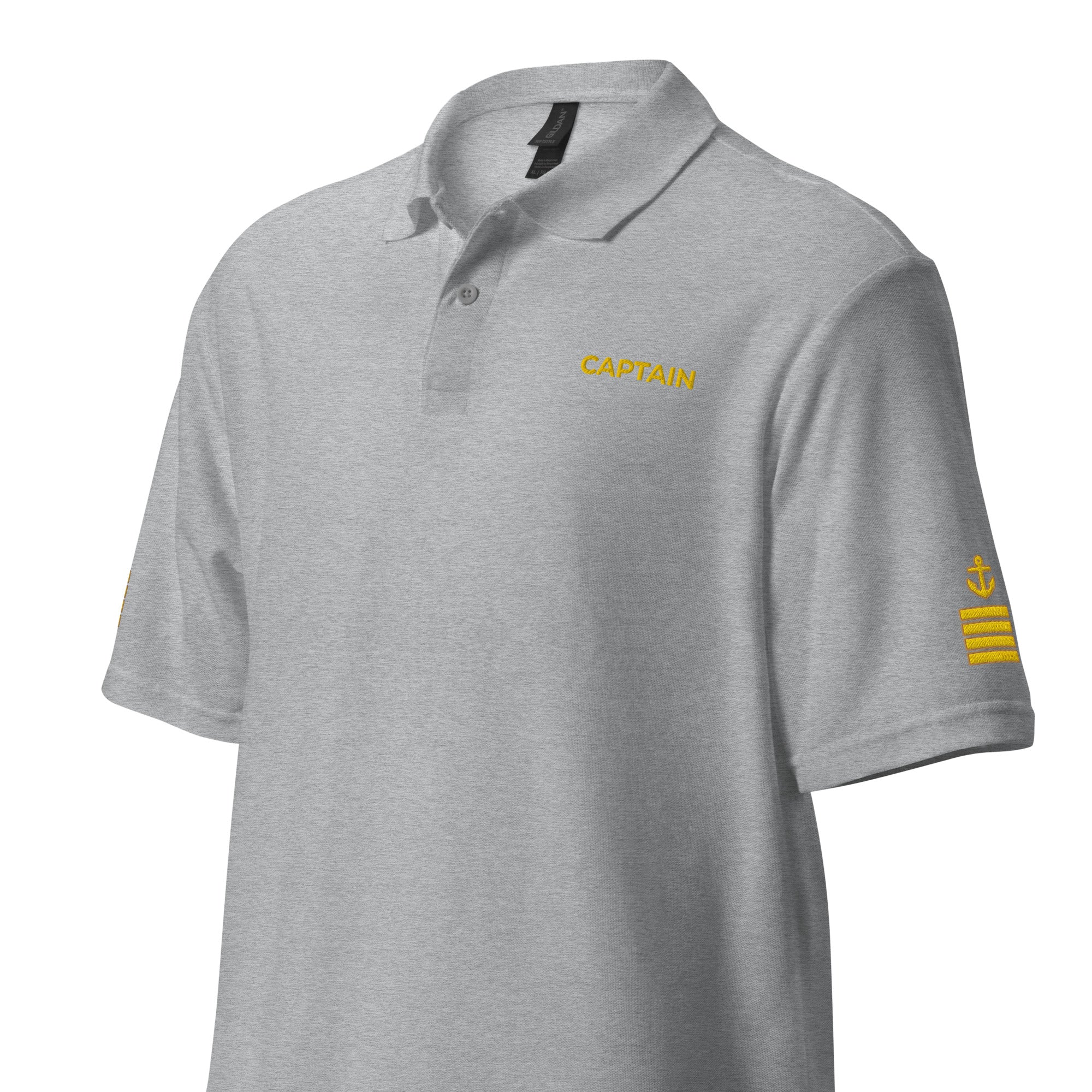 Super Yacht Captain uniform polo with embroidery. - IamSEAWOLF shop
