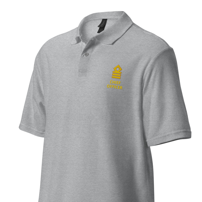 Chief Officer uniform polo with left chest embroidery. - IamSEAWOLF shop