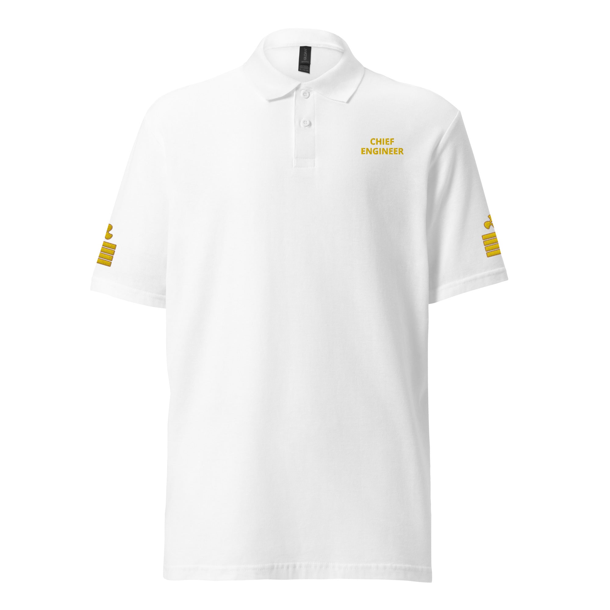 Super Yacht Chief Engineer uniform polo with embroidery. - IamSEAWOLF shop